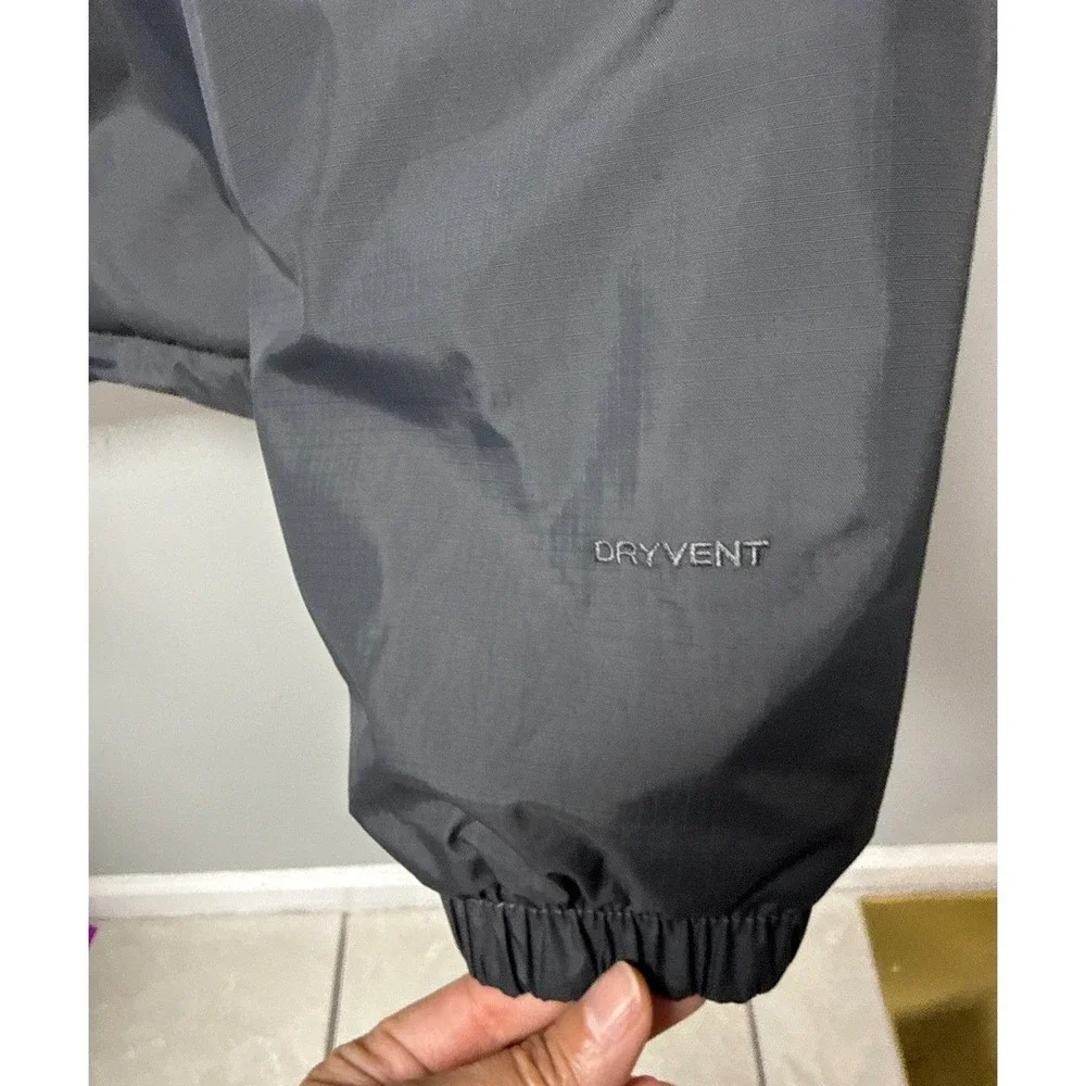 The North Face DryVent Jacket Men L Grey Hooded Rain Windbreaker Gorpcore Hiking
